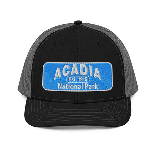 Acadia National Park Hat 112 Black/Grey Front