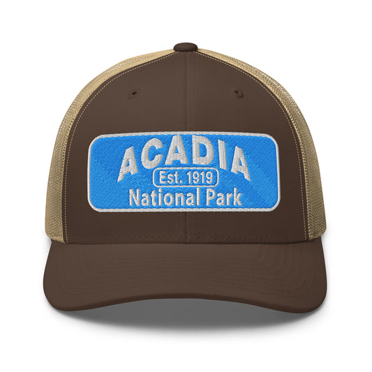 Acadia National Park Hat Brown Front