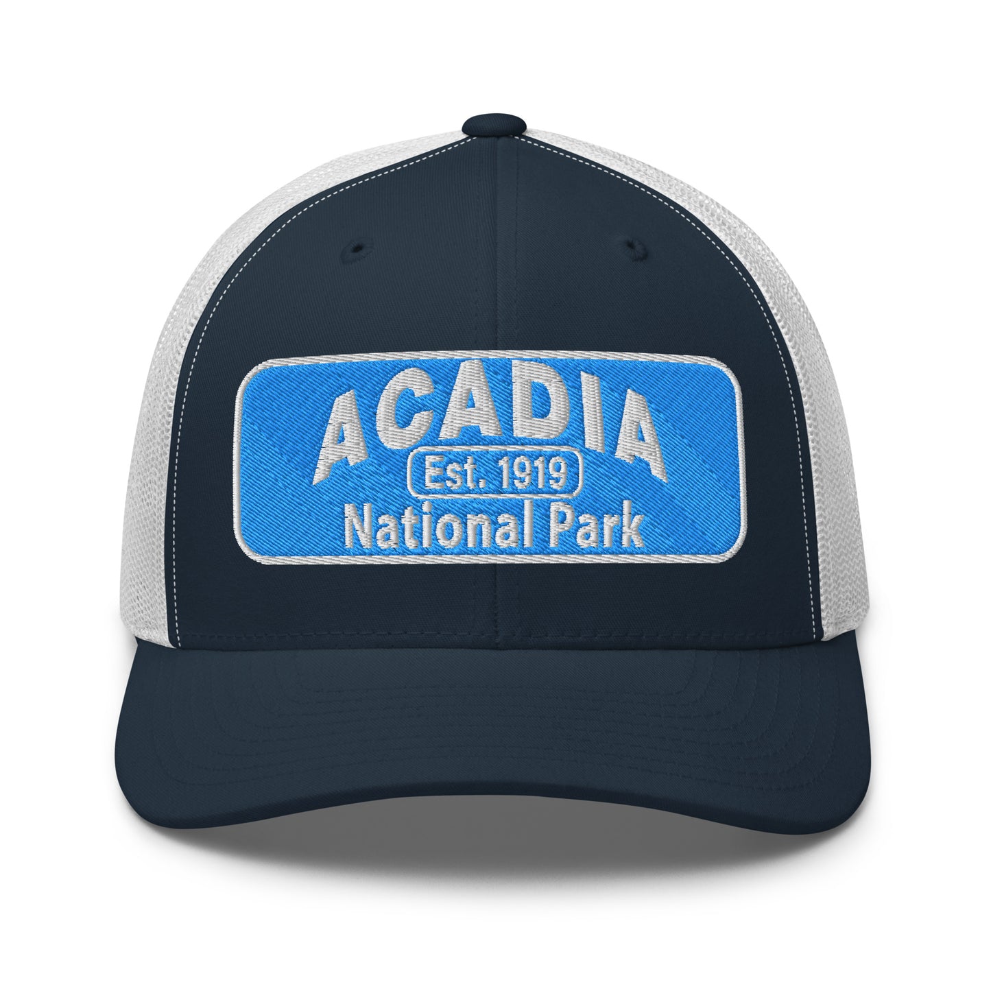 Acadia National Park Hat Blue/White Front