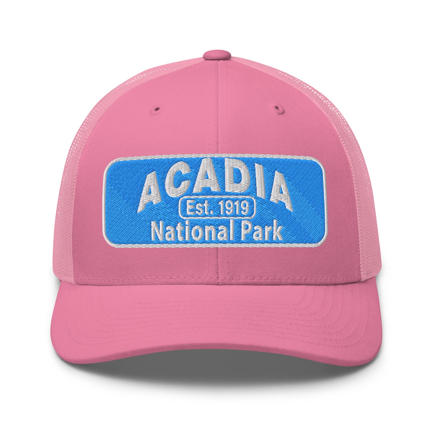 Acadia National Park Hat Pink Front