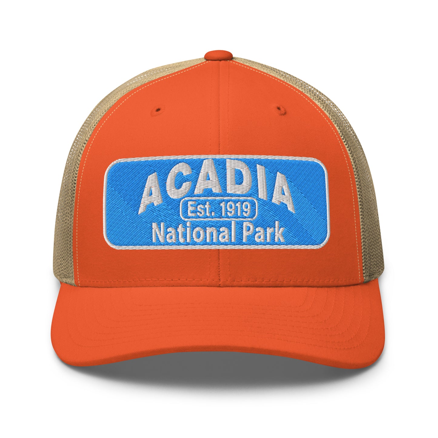Acadia National Park Hat Orange Front