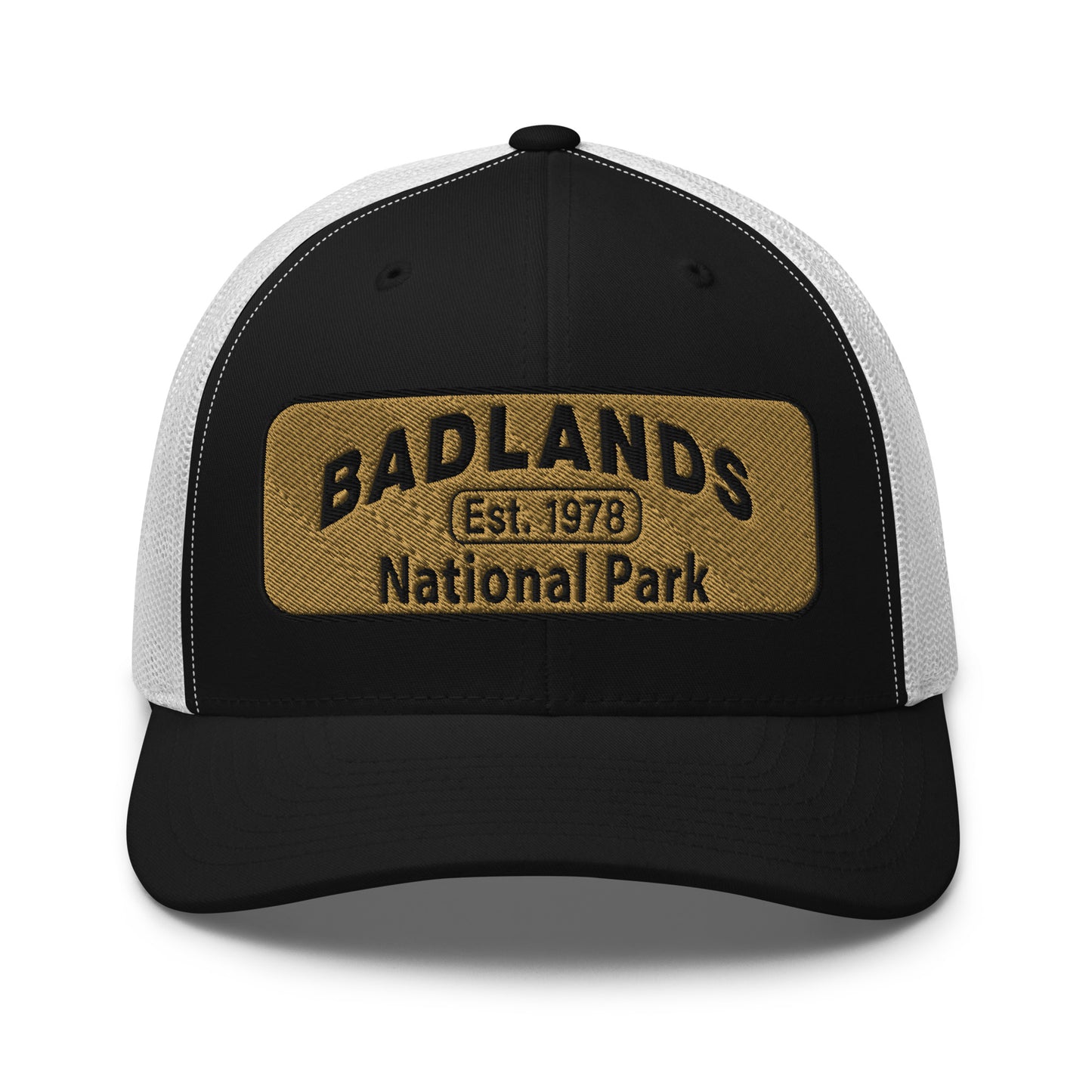 Badlands National Park Hat Black/White Front