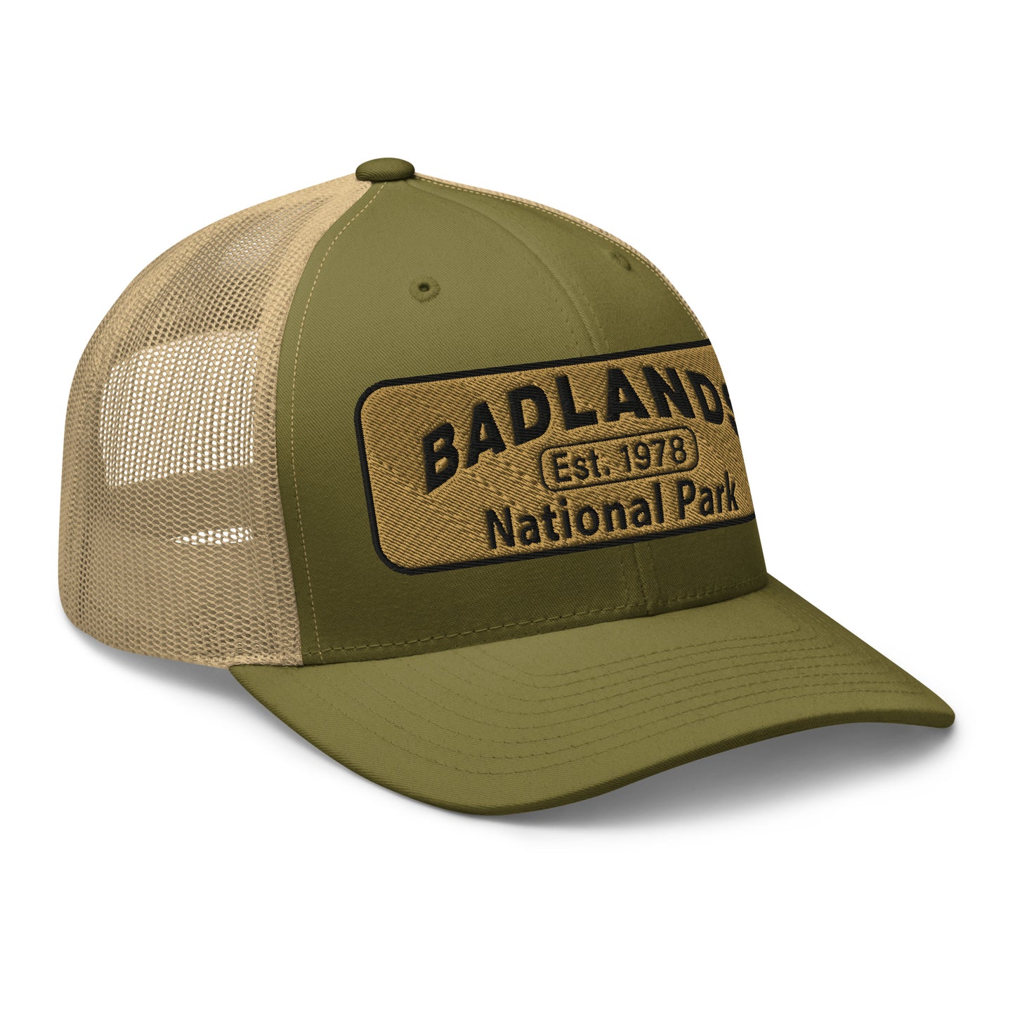 Badlands National Park Hat Yupoong 6606 Moss Green Side