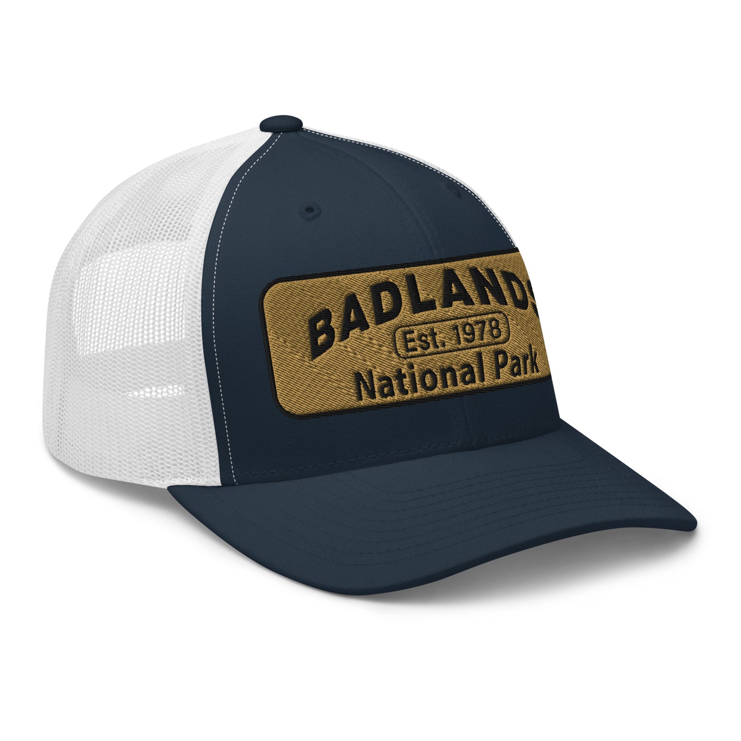 Badlands National Park Hat Yupoong 6606 Navy/White Side