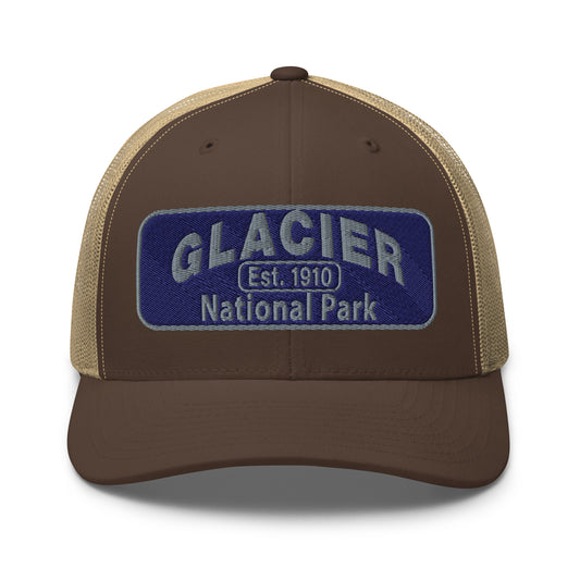 Glacier National Park Hat 6606 Brown/Khaki Front
