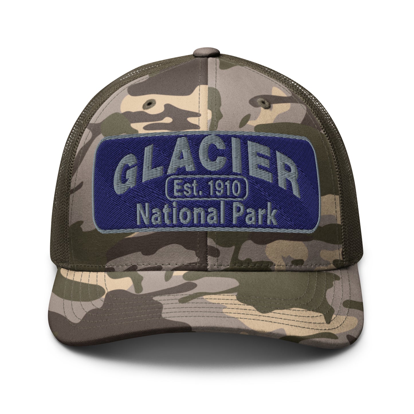 Glacier National Park Camo Hat Otto Olive