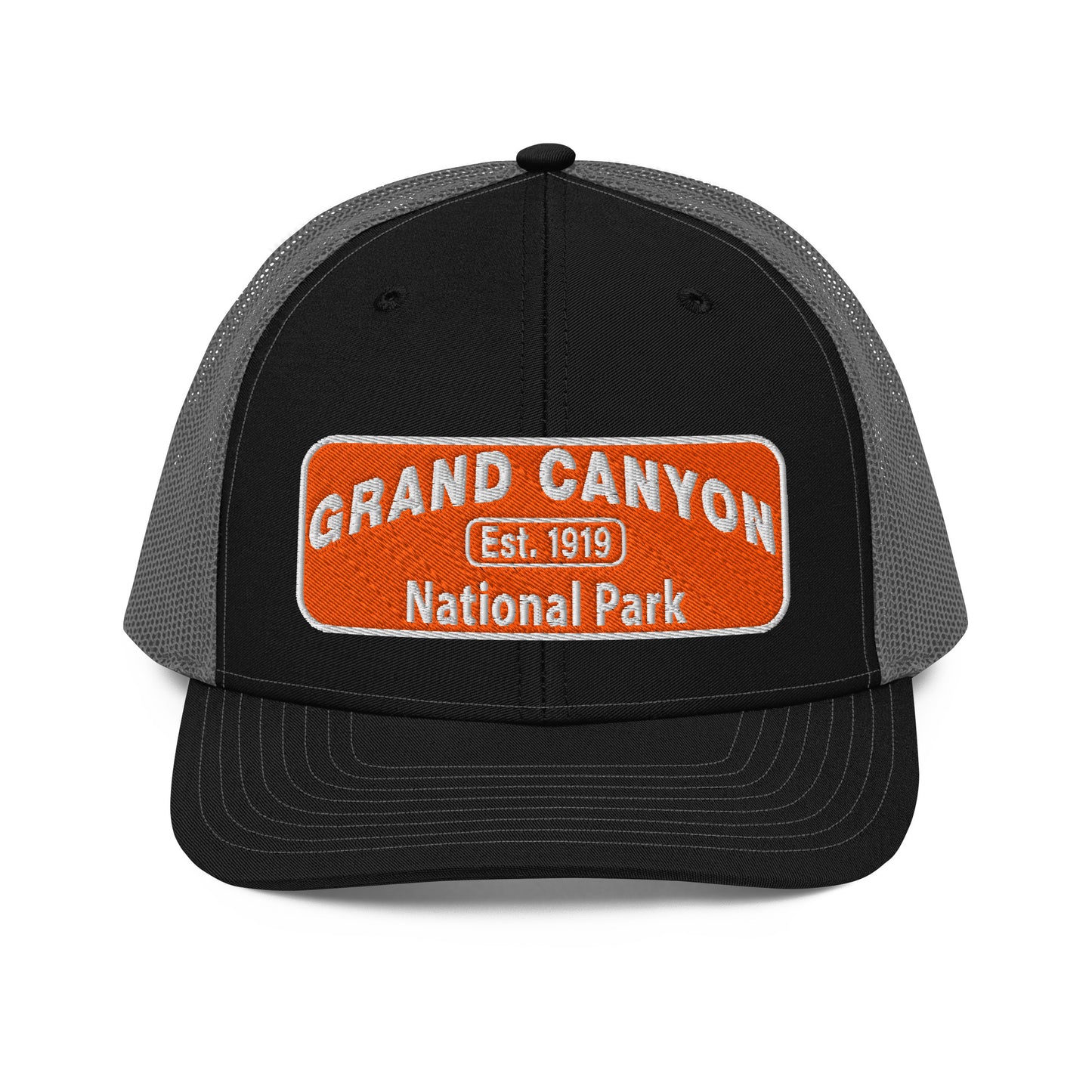 Grand Canyon National Park Logo Hat 112 Black/Charcoal Front