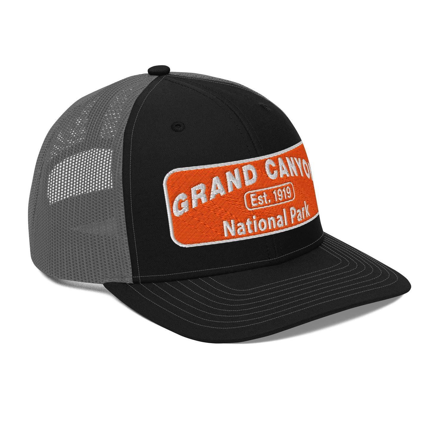 Grand Canyon National Park Logo Hat 112 Black/Charcoal Side