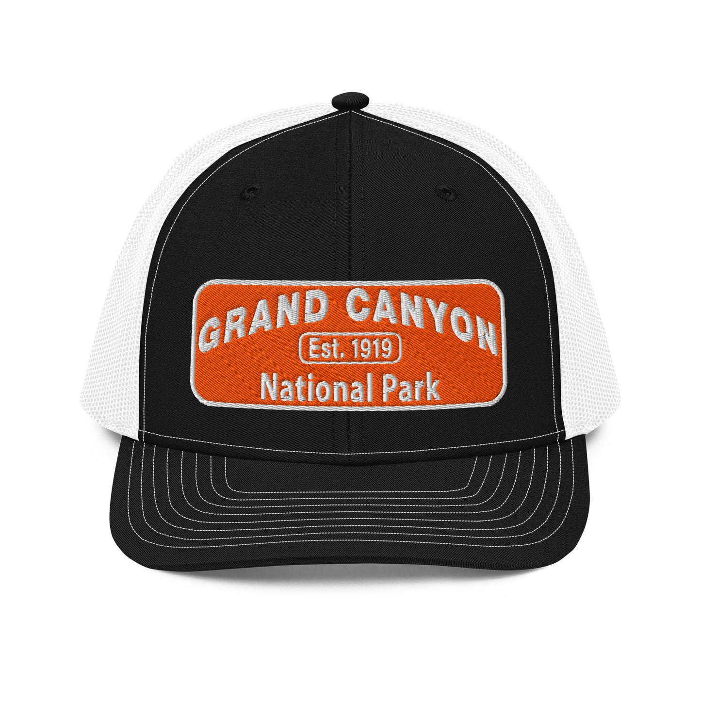 Grand Canyon National Park Logo Hat 112 Black/White Front