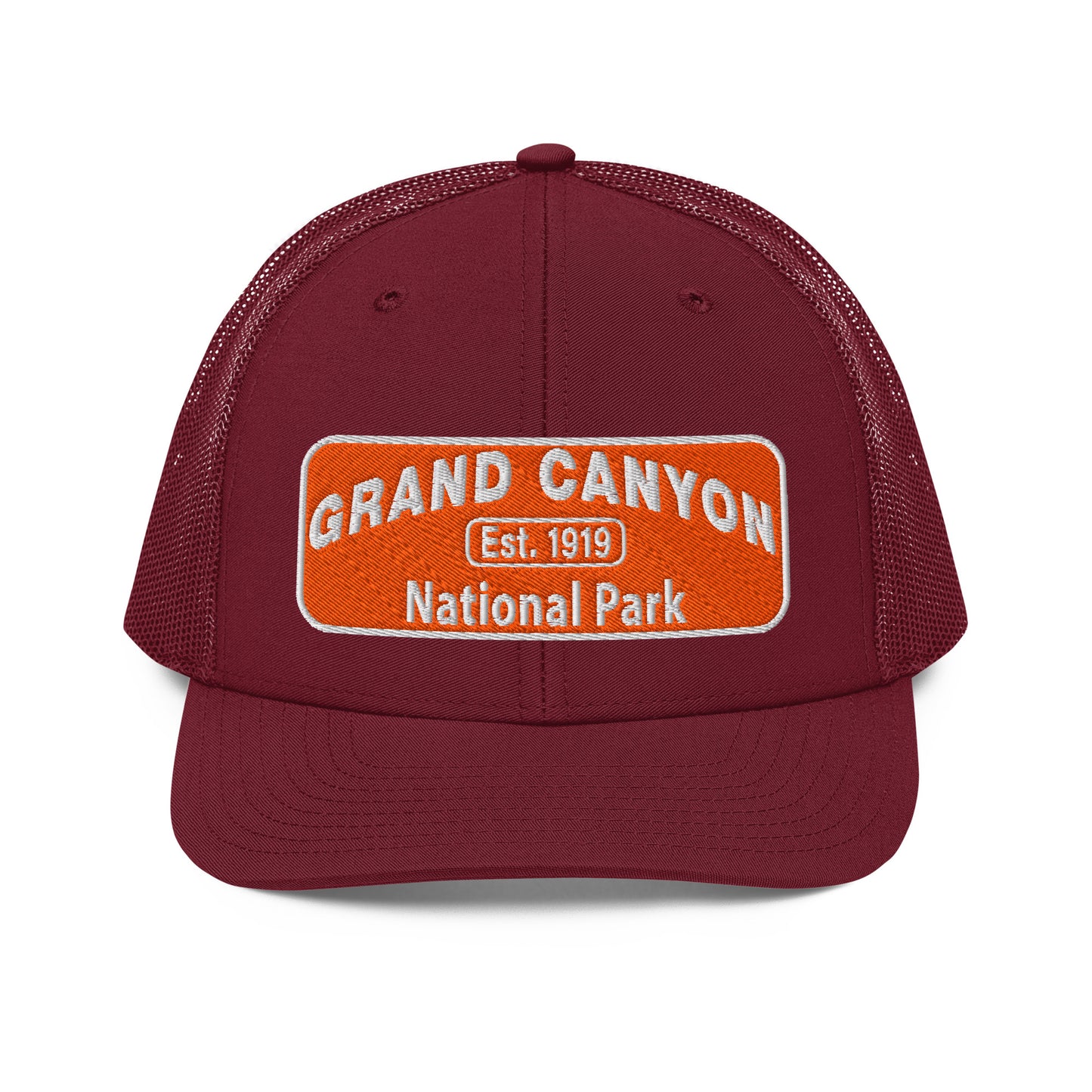 Grand Canyon National Park Logo Hat 112 Cardinal Front