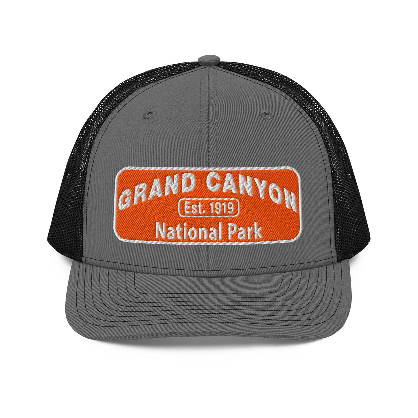 Grand Canyon National Park Logo Hat 112 Charcoal/Black Front