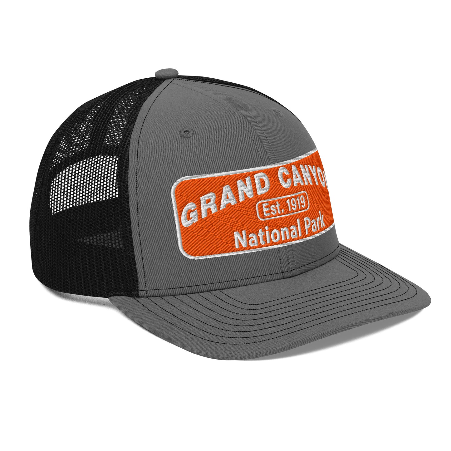 Grand Canyon National Park Logo Hat 112 Charcoal/Black Side