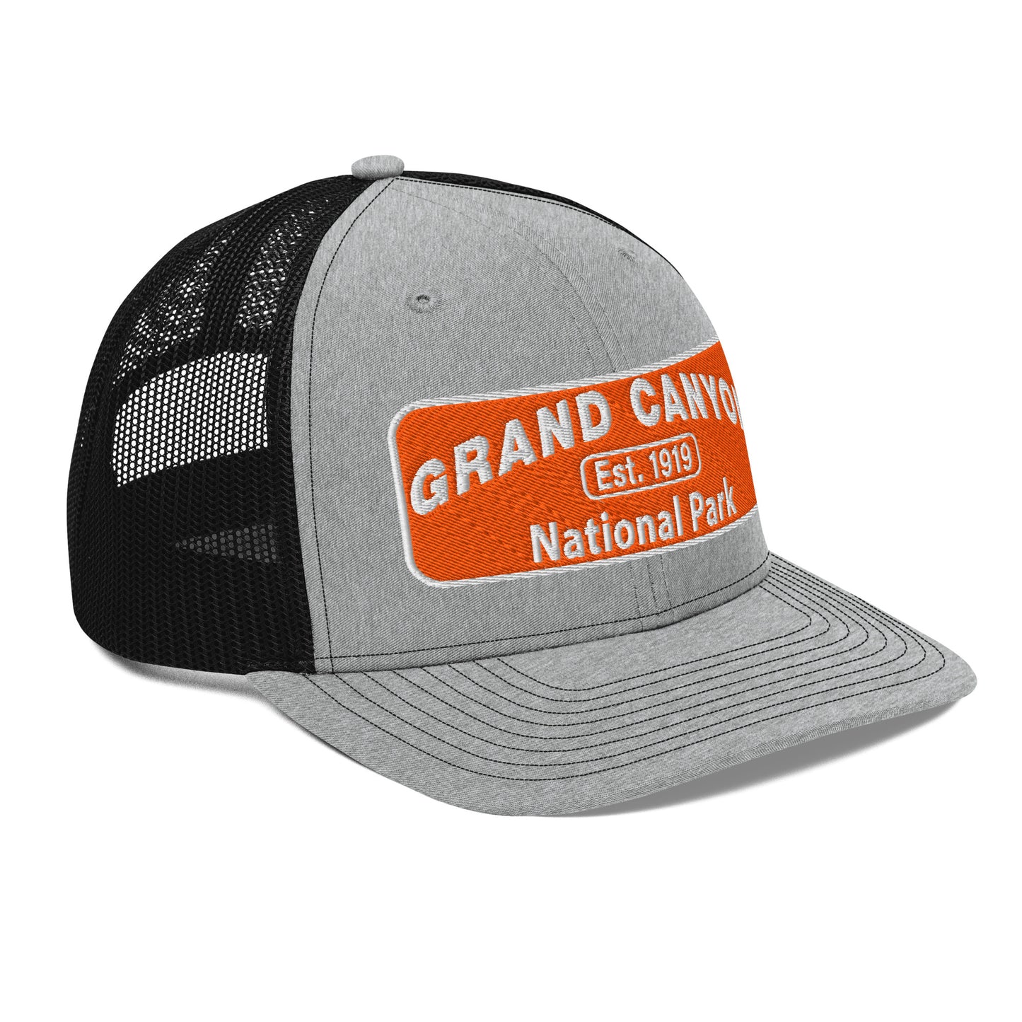 Grand Canyon National Park Logo Hat 112 Heather/Black Side