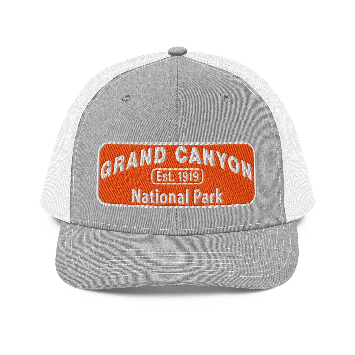 Grand Canyon National Park Logo Hat 112 Heather/White Front