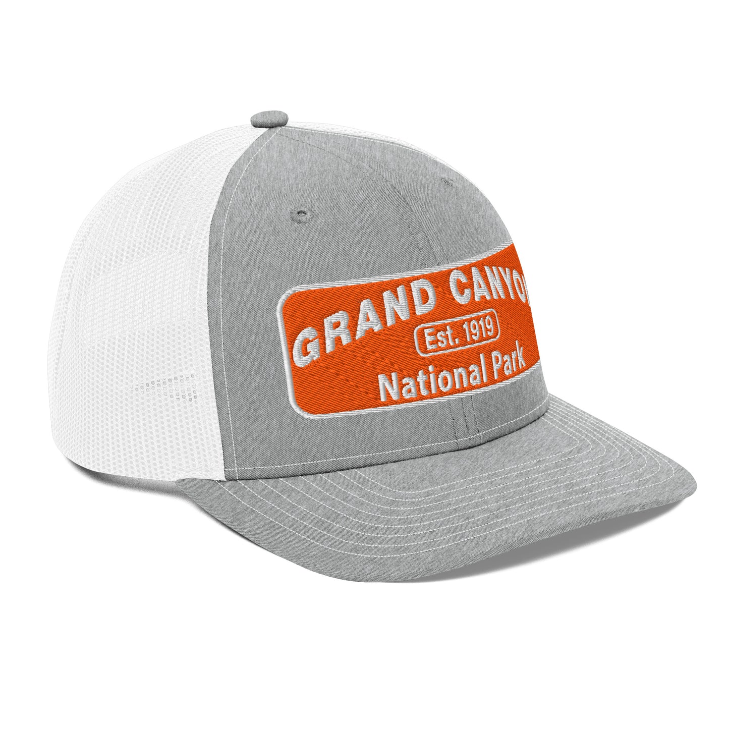 Grand Canyon National Park Logo Hat 112 Heather/White Side
