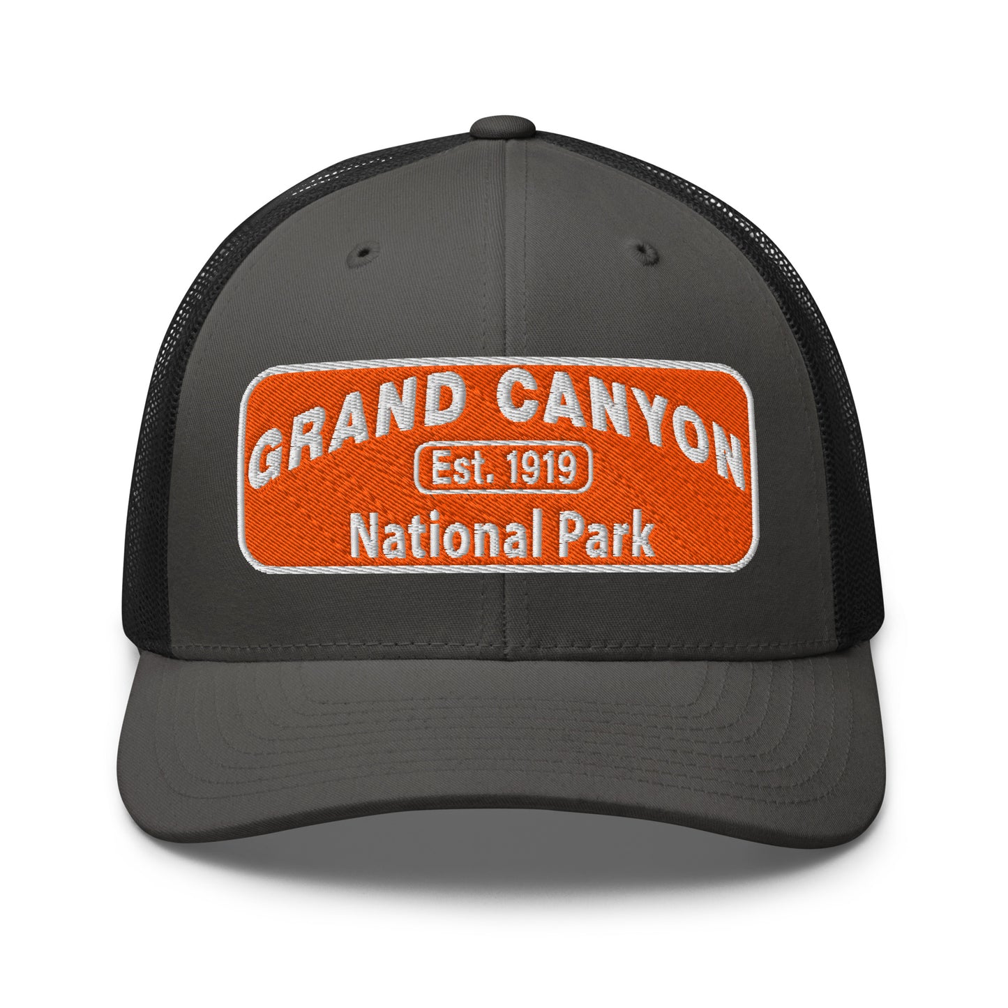 Grand Canyon National Park Hat 6606 Charcoal/Black Front