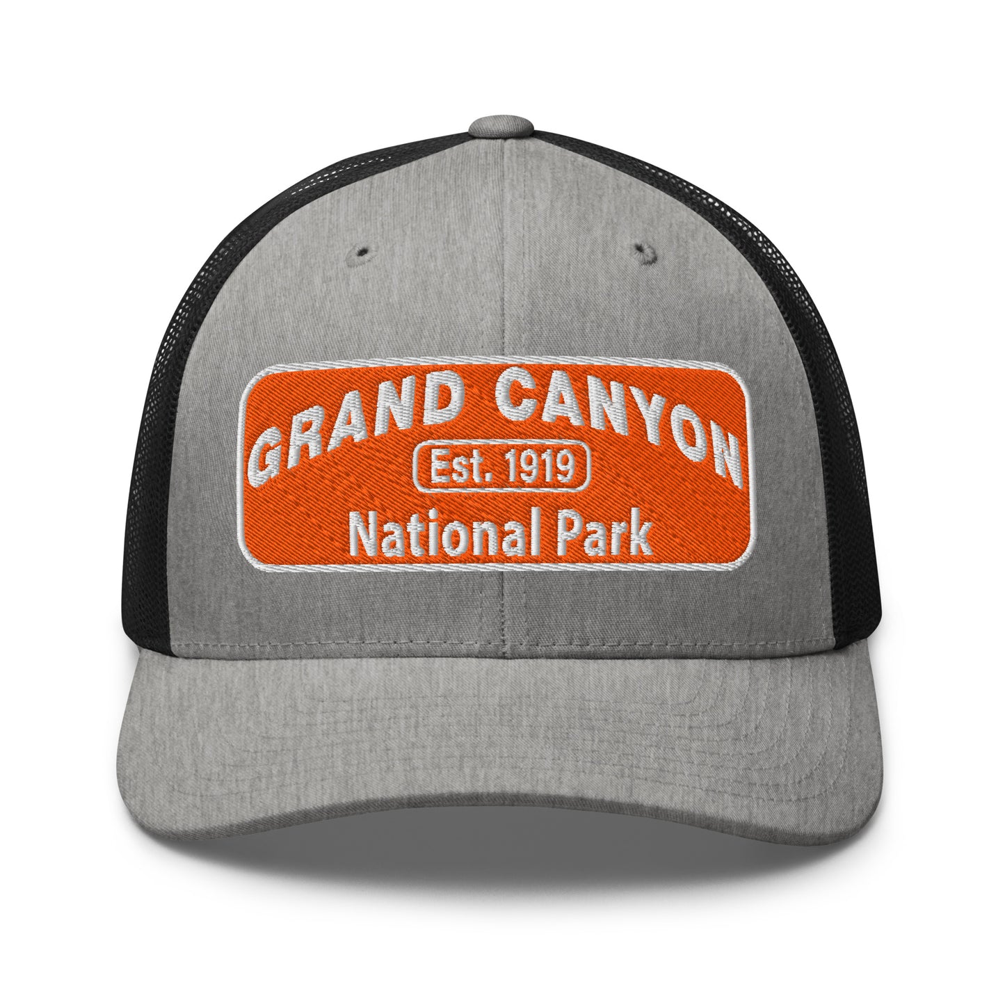 Grand Canyon National Park Logo Hat 6606 Heather/Black Front