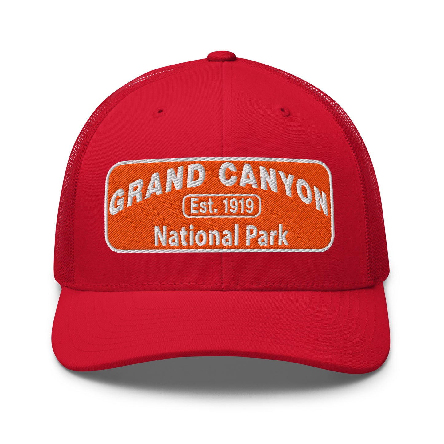 Grand Canyon National Park Logo Hat 6606 Red Front
