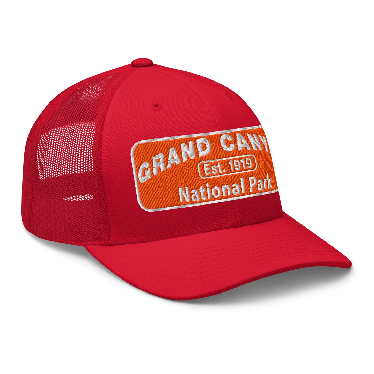 Grand Canyon National Park Logo Hat 6606 Red Side