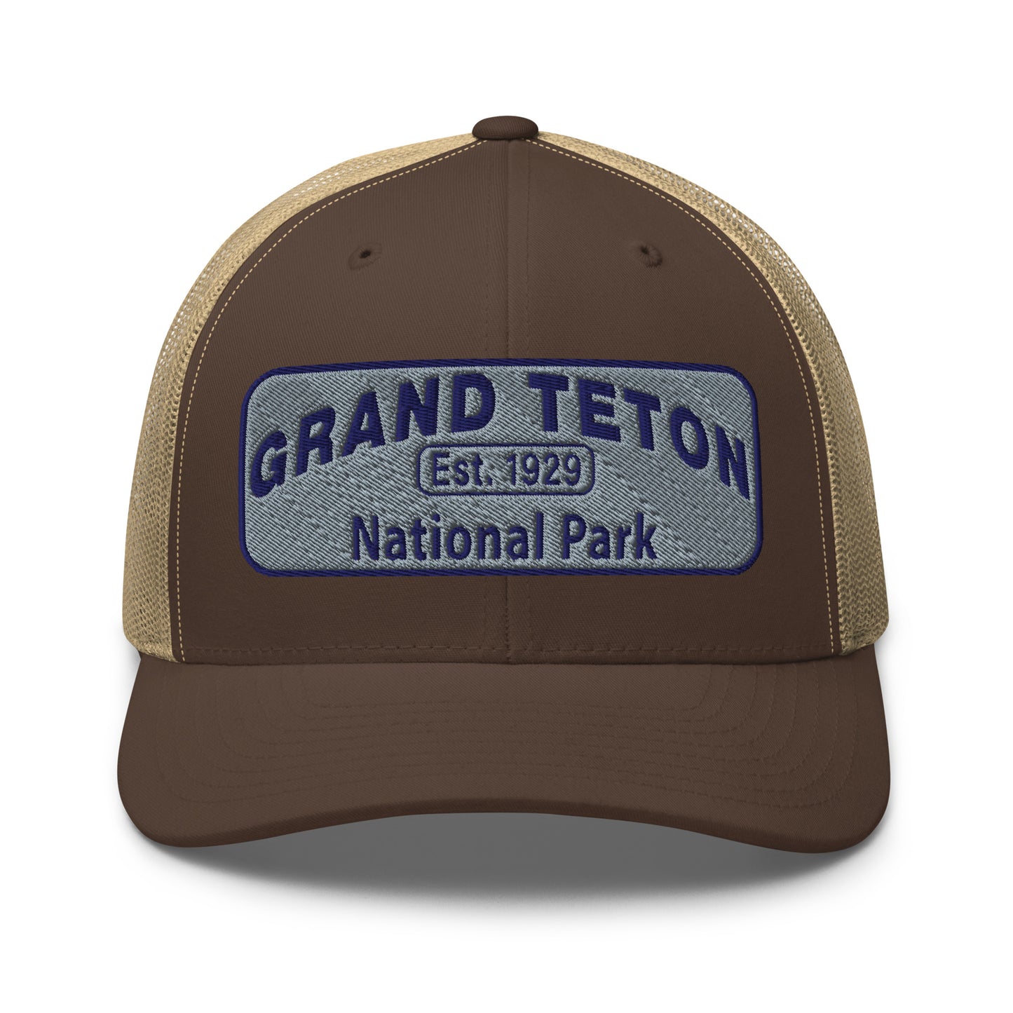 Grand Teton National Park Hat 112 Brown/Khaki Front View