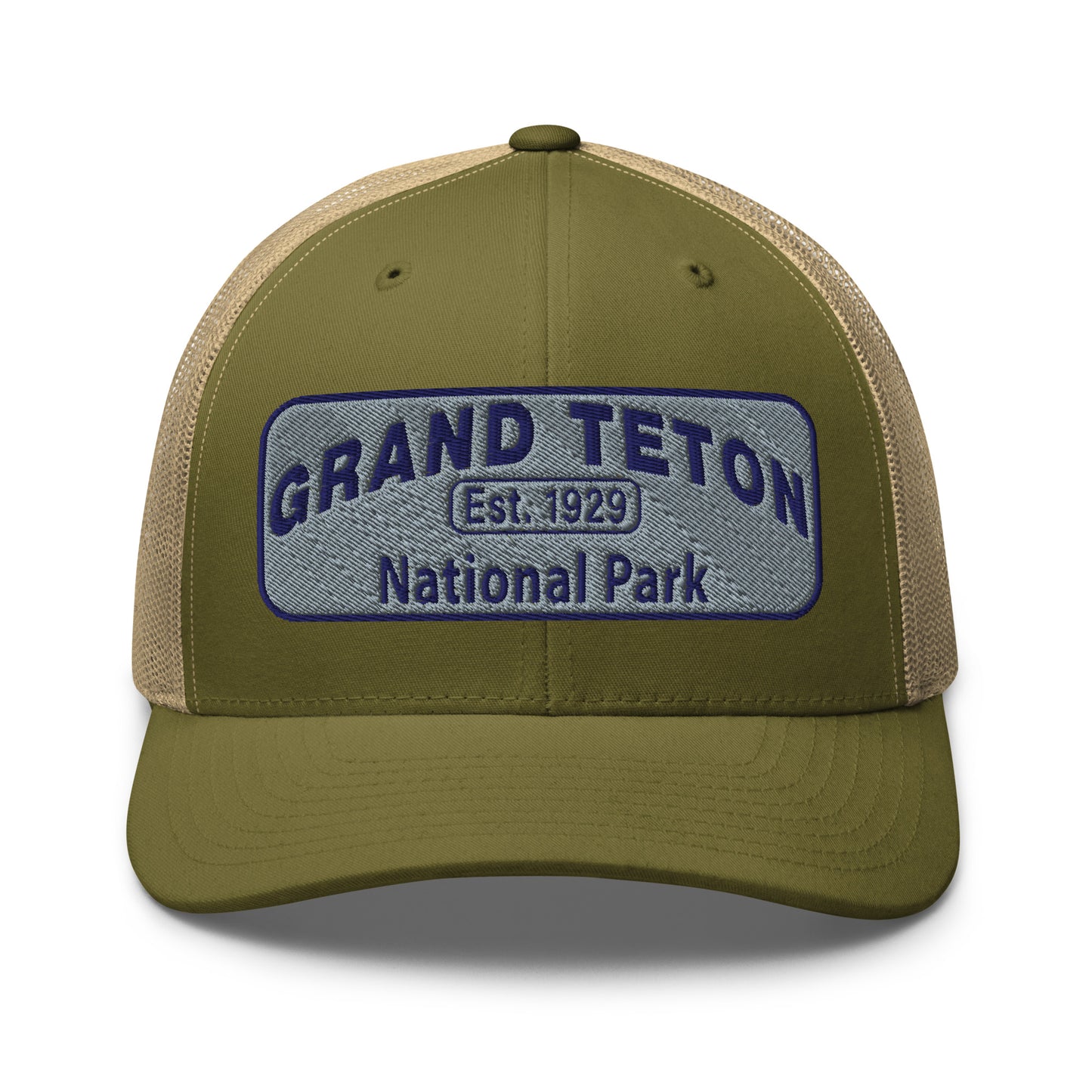 Grand Teton National Park Hat 6606 Moss Green/Khaki Front View