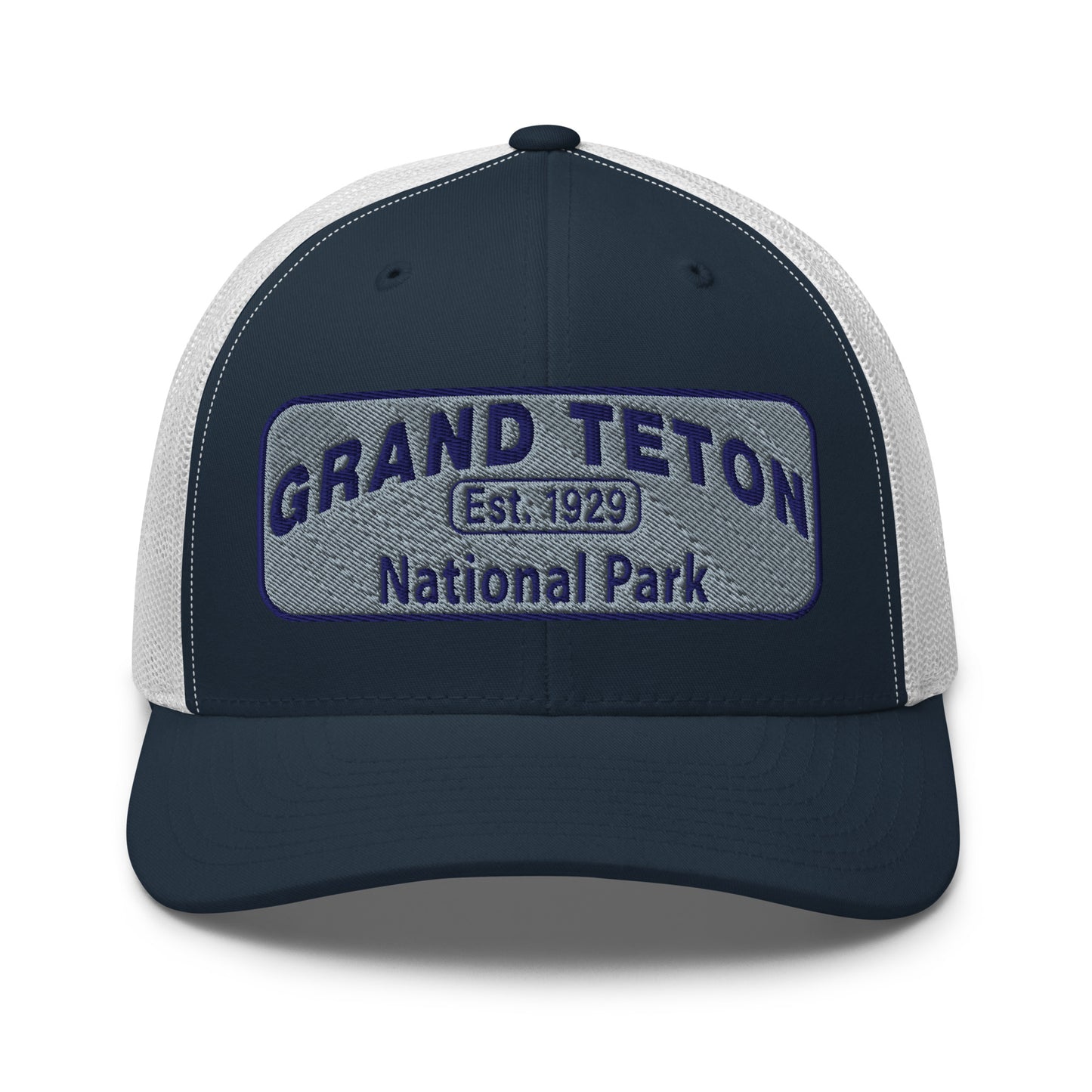 Grand Teton National Park Hat 6606 Navy/White Front View