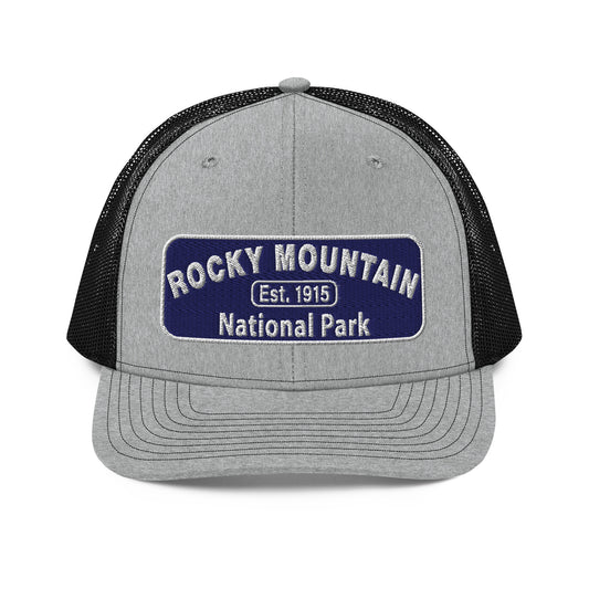 Rocky Mountain National Park Hat - Richardson 112 - Heather Gray/Black - Front View