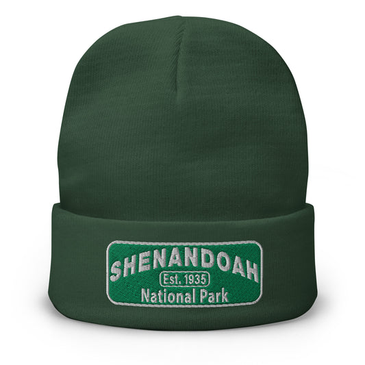 Shenandoah National Park Beanie - Otto 82-480 Beanie - Color: Dark Green