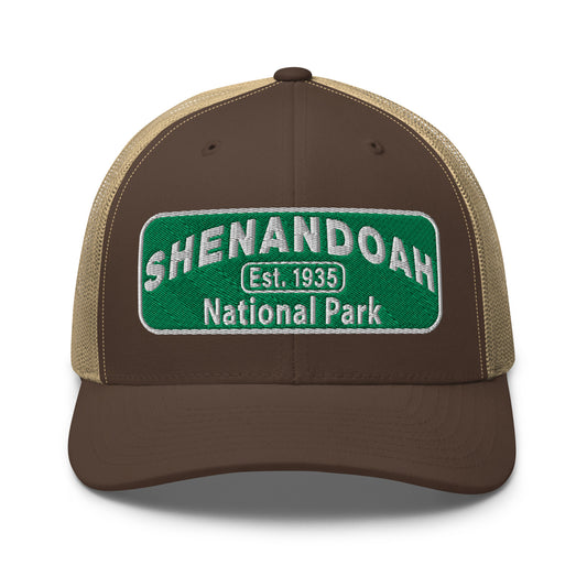 Shenandoah National Park Hat 6606 Brown Front