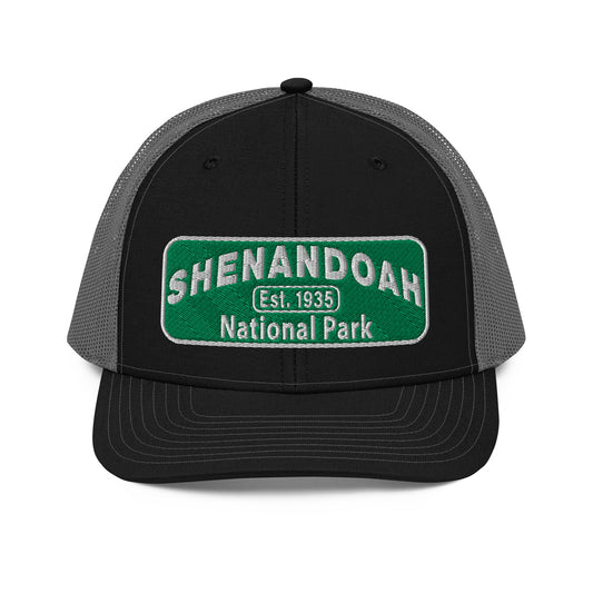Shenandoah National Park Hat 112 Black/Grey Front