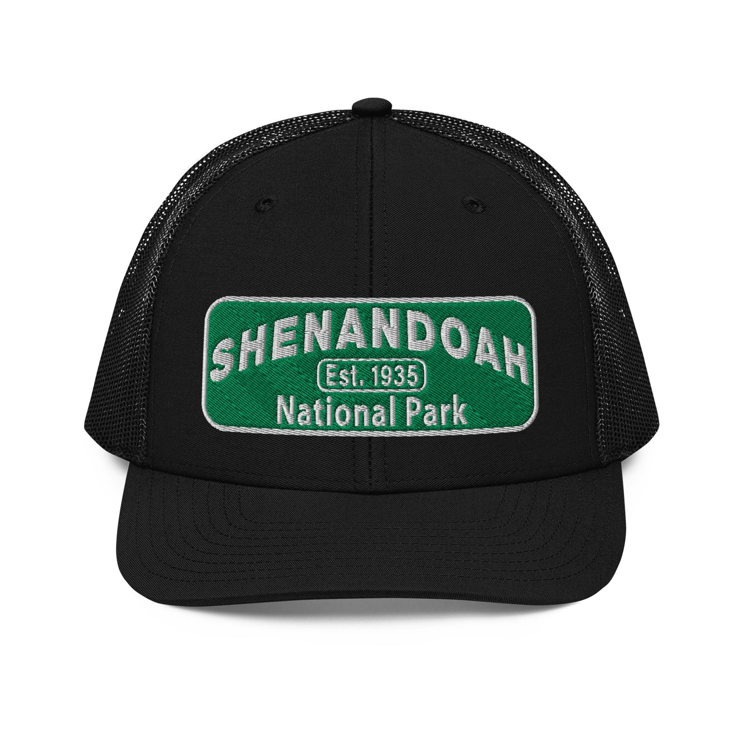 Shenandoah National Park Hat 112 Black Front