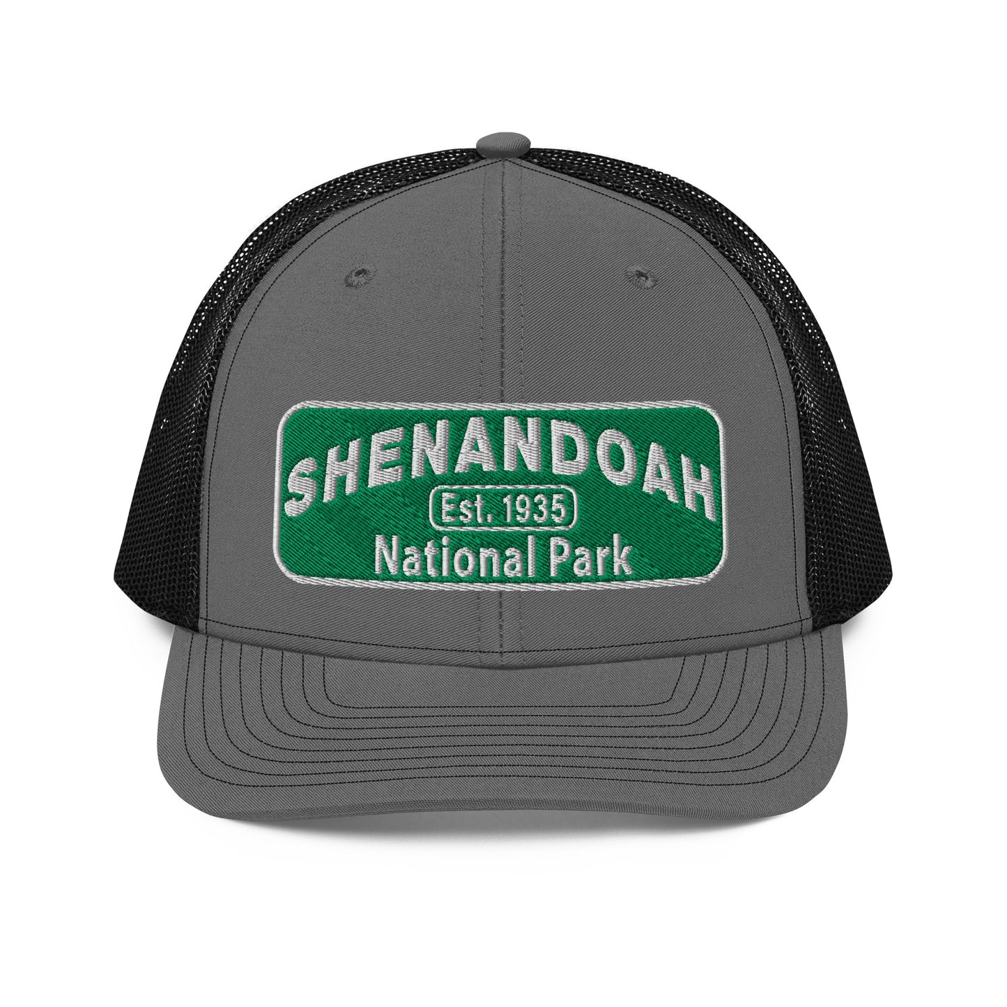 Shenandoah National Park Hat 112 Charcoal/Black Front