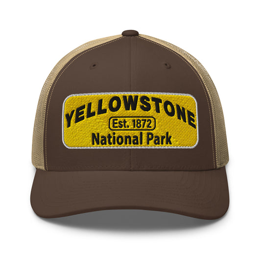 Yellowstone National Park Hat 112 Brown Front