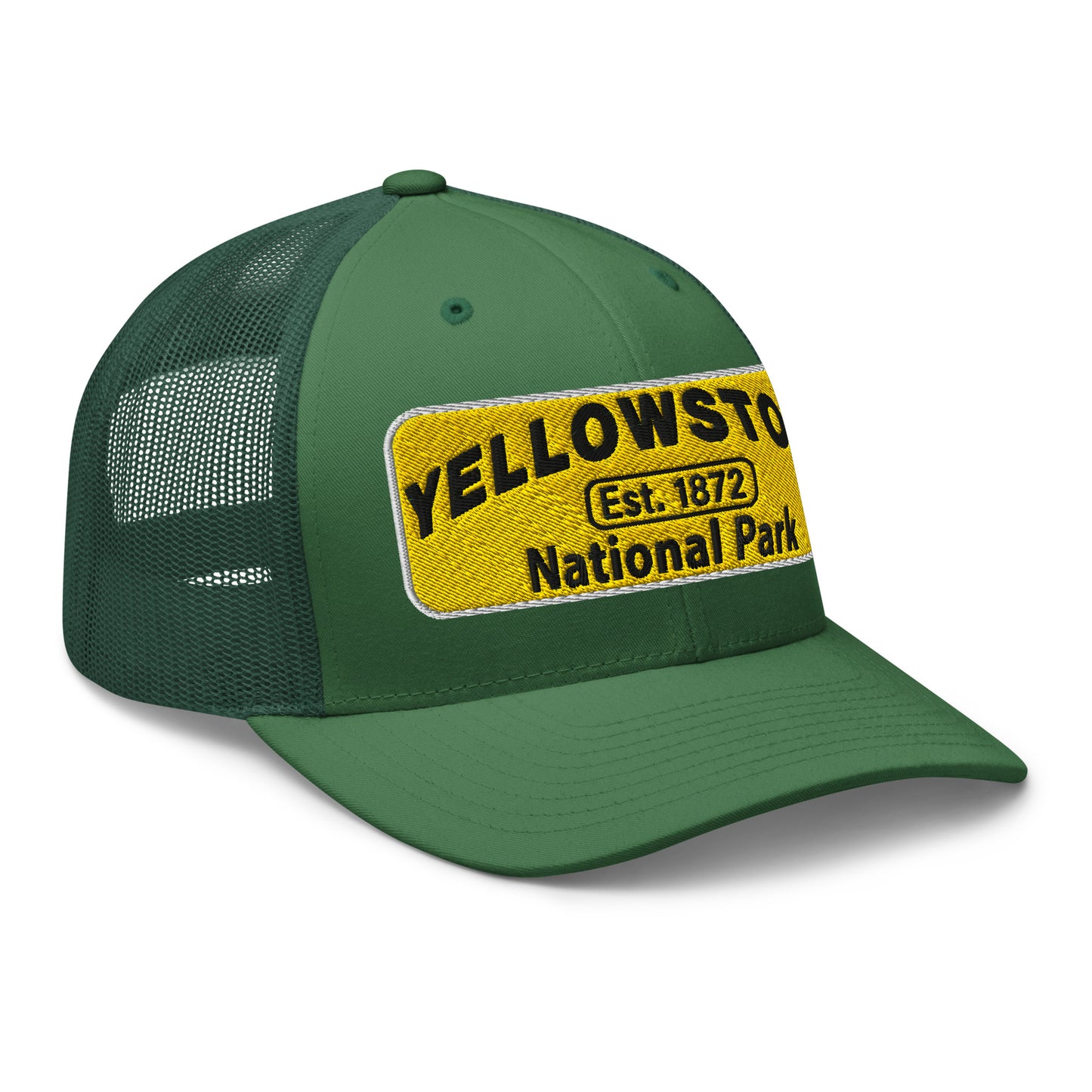 Yellowstone National Park Hat 112 Evergreen Side