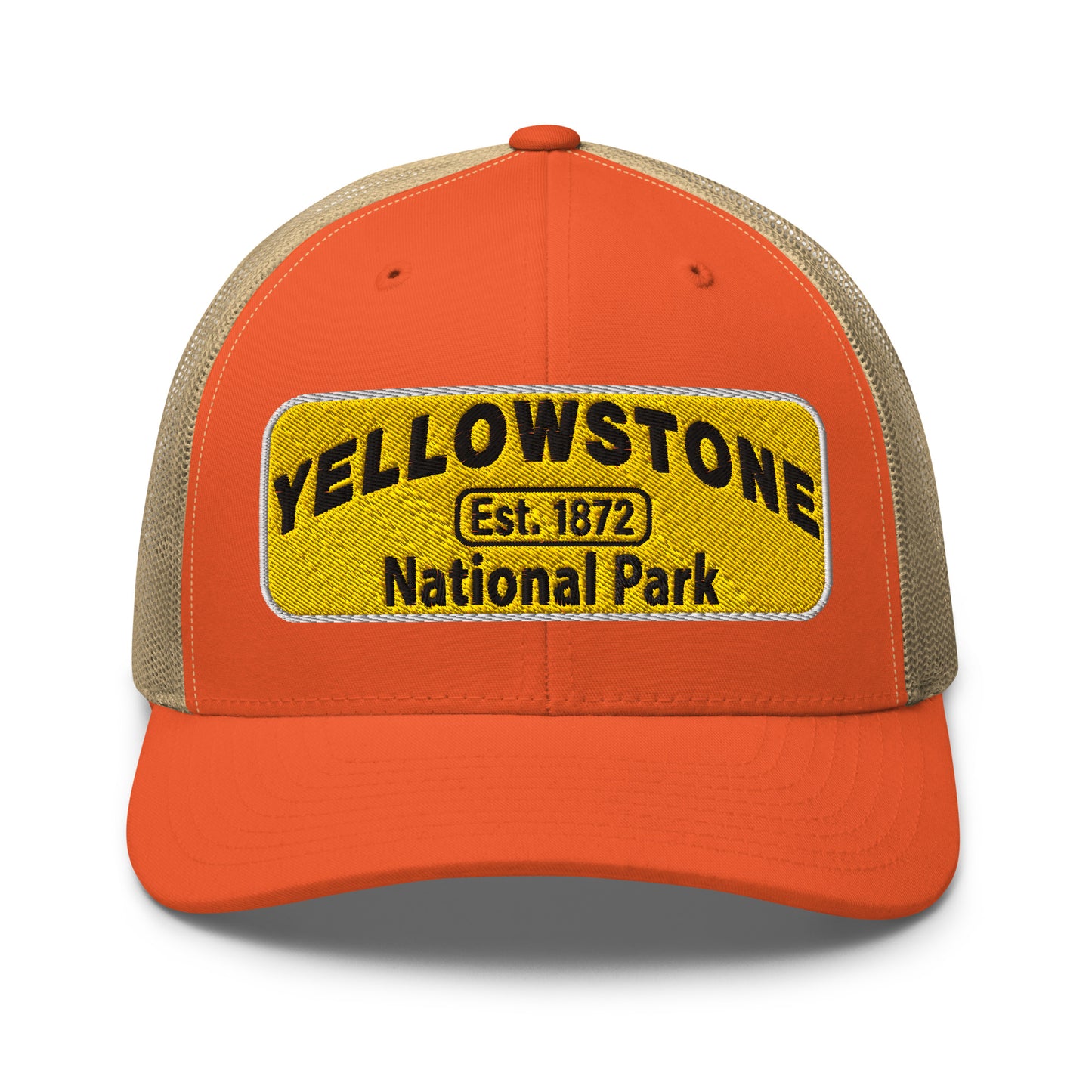 Yellowstone National Park Hat 112 Orange Front