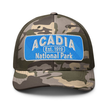 Acadia National Park Camo Hat – Otto 105-1247 - Coastal Teal