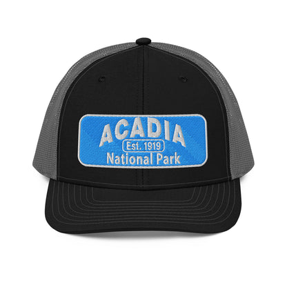 Acadia National Park Hat 112 Black/Grey Front