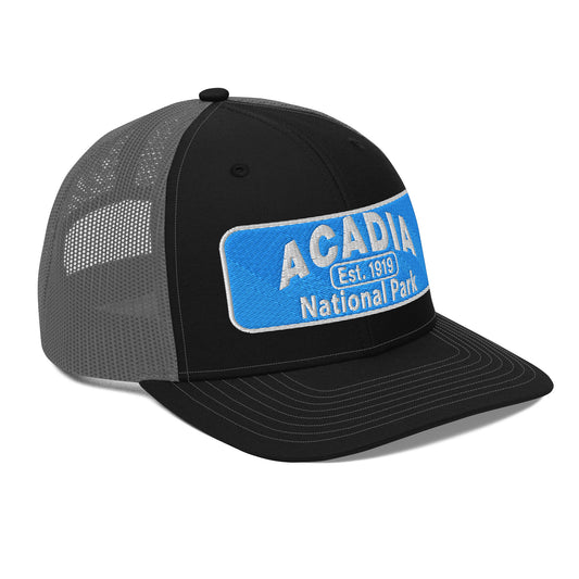 Acadia National Park Hat 112 Black/Grey Side