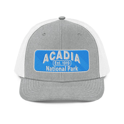 Acadia National Park Hat 112 Heather/White Front