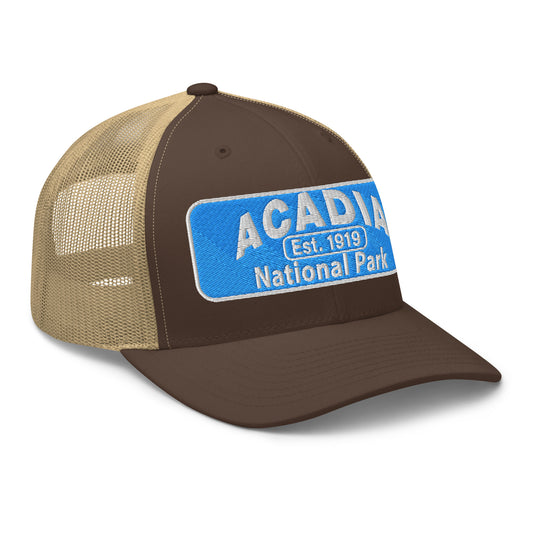 Acadia National Park Hat Brown Side