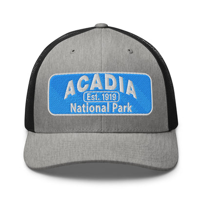 Acadia National Park Hat Grey/Black Front