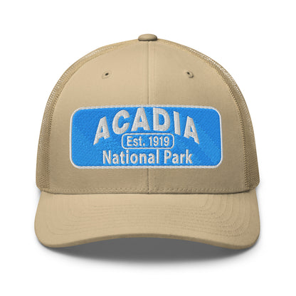 Acadia National Park Hat Khaki Front