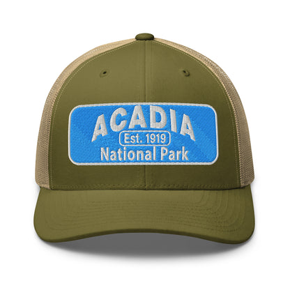 Acadia National Park Hat Moss Front