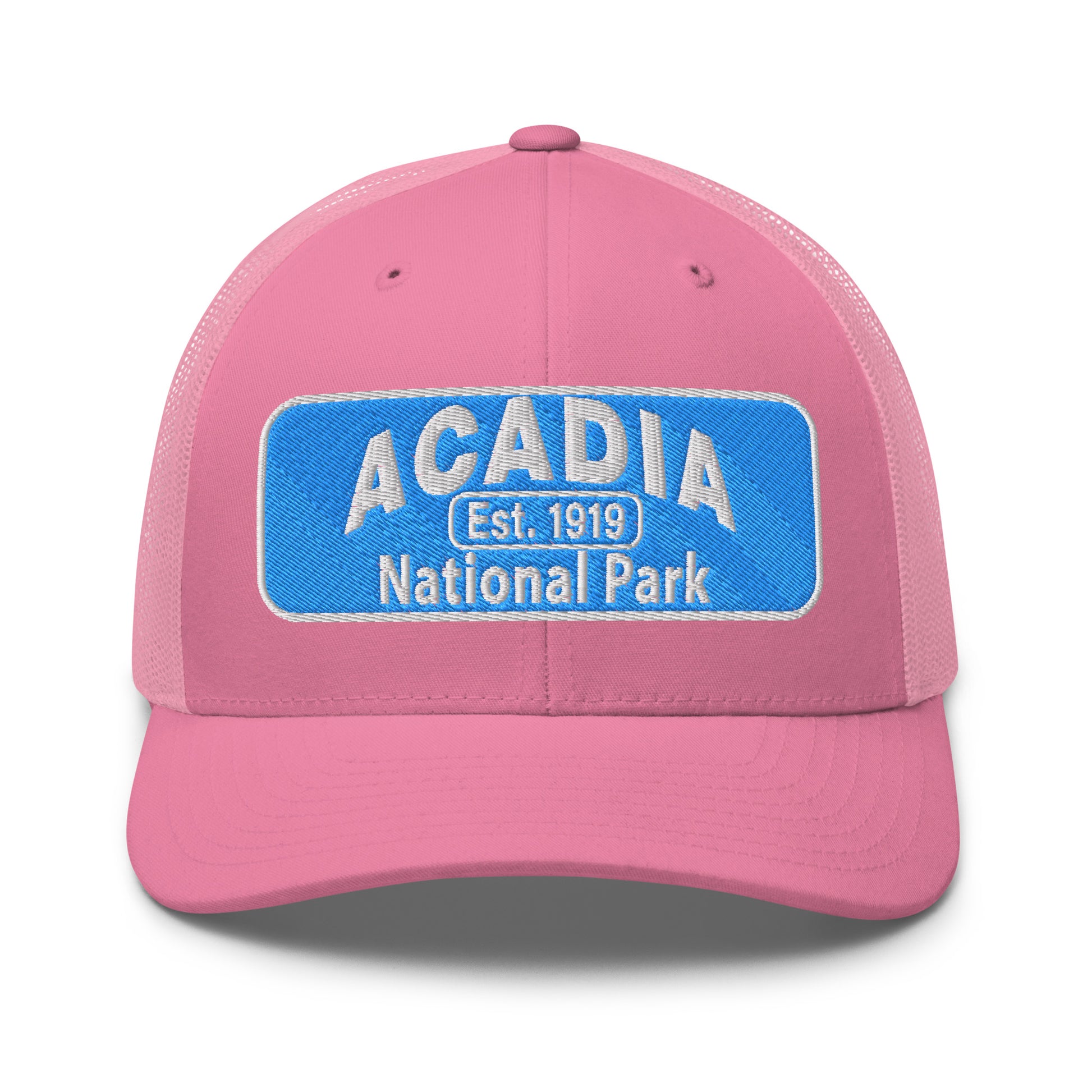 Acadia National Park Hat Pink Front