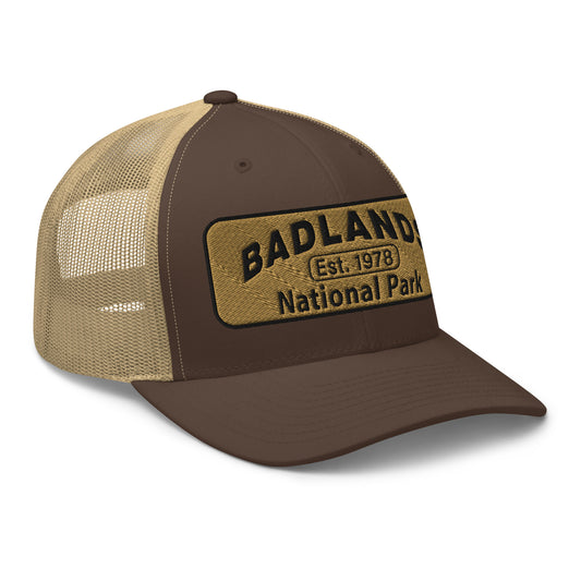 Badlands National Park Hat Yupoong 6606 Brown Side