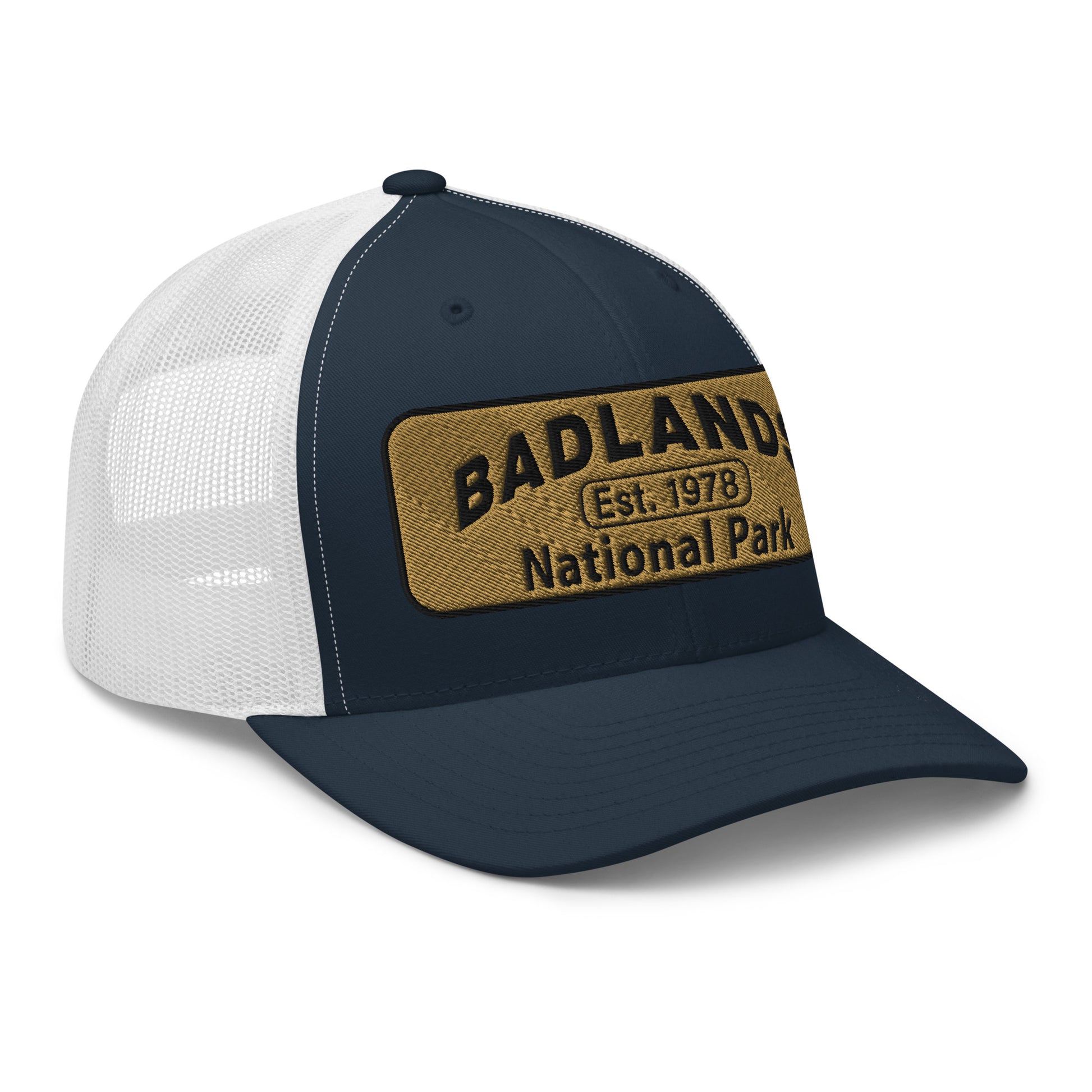 Badlands National Park Hat Yupoong 6606 Navy/White Side
