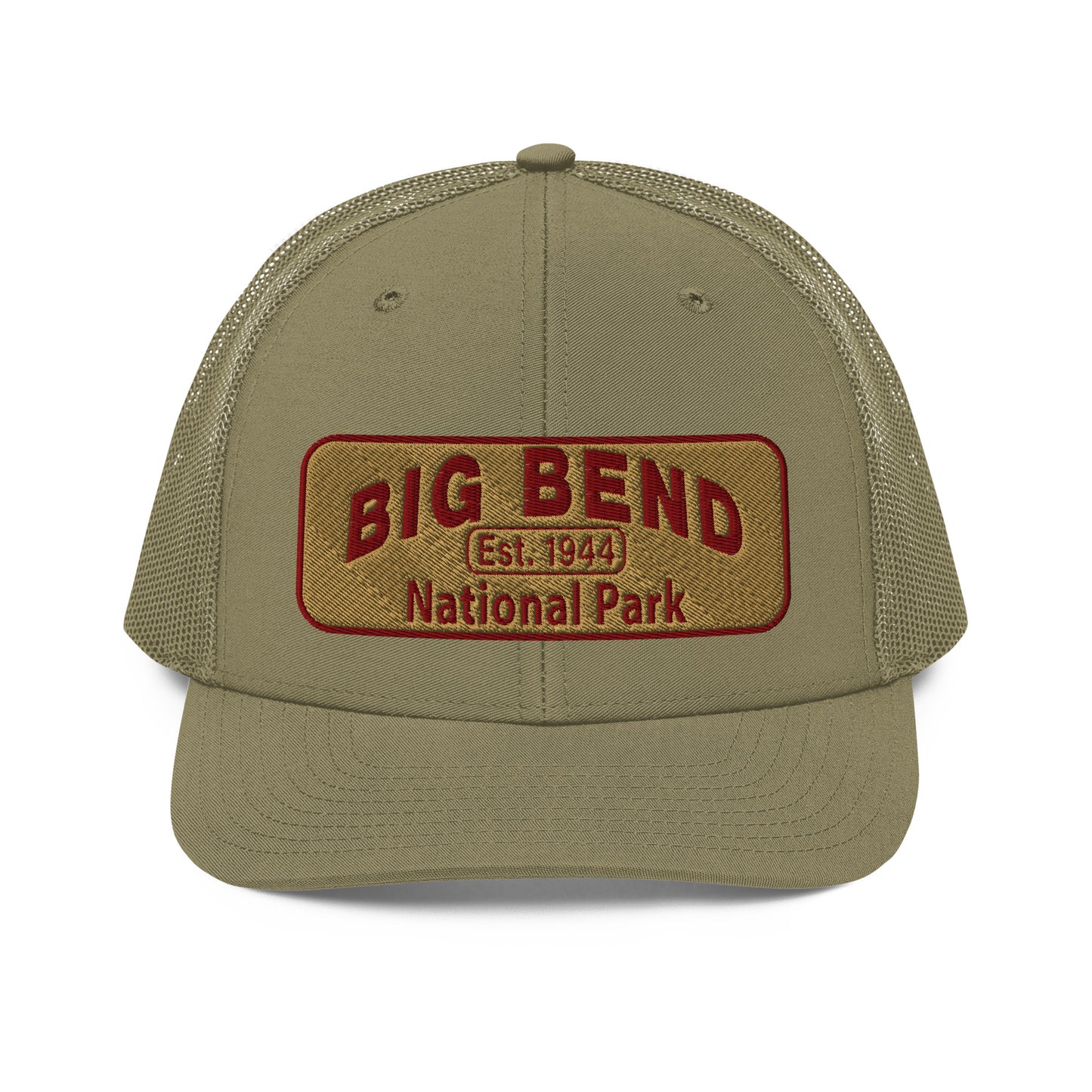 Big Bend National Park Hat - Richardson 112 Trucker Hat - Front View - Color: Loden