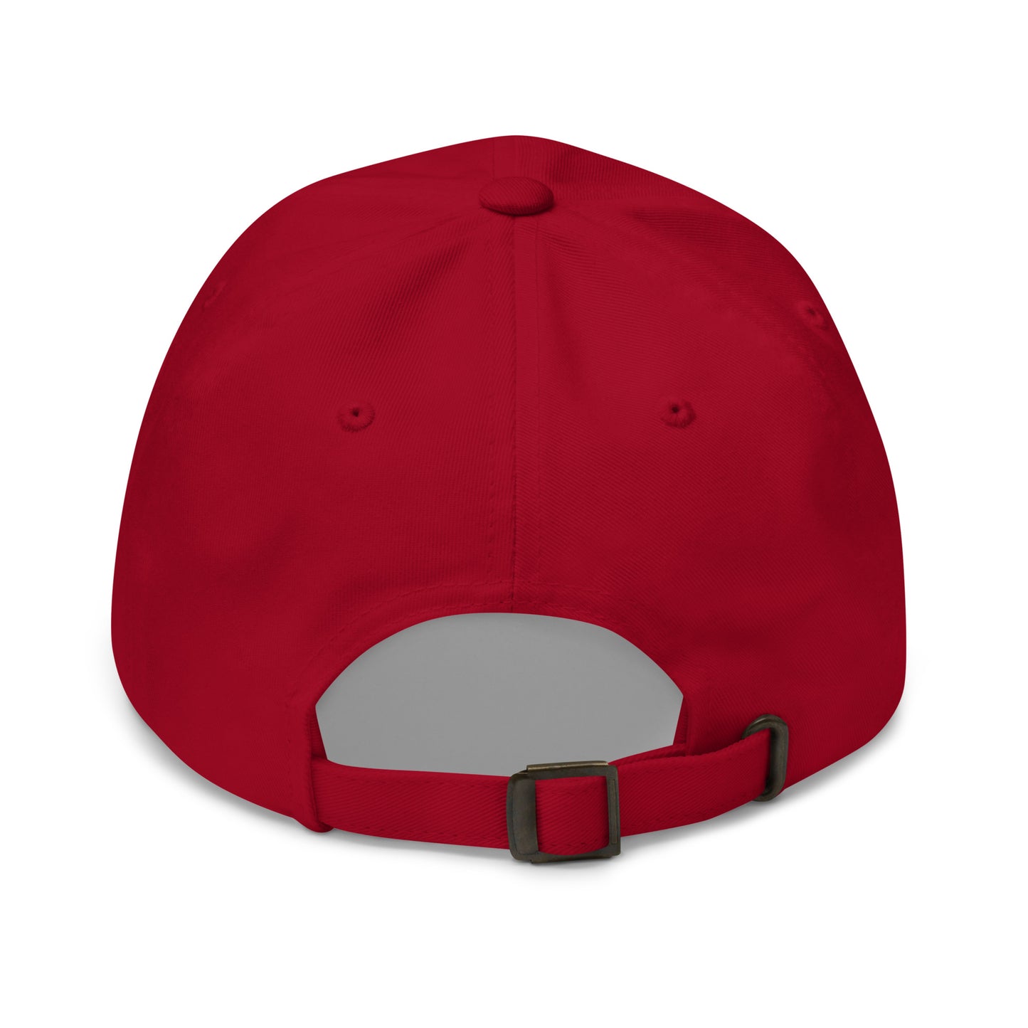 Biscayne National Park Dad Hat  - Yupoong 6245CM Dad Hat - Back View - Adjustable Snap Color: Red