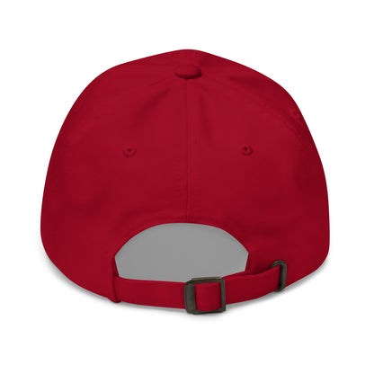 Biscayne National Park Dad Hat  - Yupoong 6245CM Dad Hat - Back View - Adjustable Snap Color: Red
