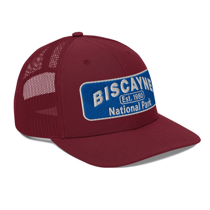 Biscayne National Park Hat - Richardson 112 Trucker Hat - Side View - Color:  Cardinal